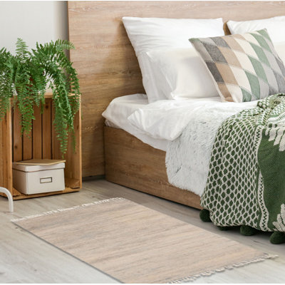 Tapis décoratif en laine de conception unique en laine noué à la main de conception unique 4 pi 1 po x 6 pi 1 po Aurelea