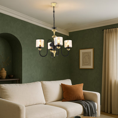 Lustre 4 lumières rétro