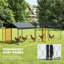 Large Metal Chicken Coop, 118" x 39" x 39" Chicken Run with Waterproof & Anti-UV Cover for 3-5 Poultry, Outdoor Poultry Cage Rabbit Hutch for Backyard Farm, for Duck, Cat