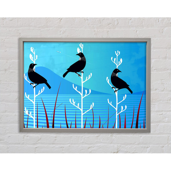 Rosalind Wheeler Tui Birds - Single Picture Frame Print on Canvas ...