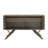 Upton Two-Tone Walnut Finish Rippled Wood Design Server