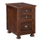 Metro 19" Wide Storage Lamp Table, Villa Valencia Finish