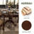 Jeremie Round Solid Wood Base Dining Table