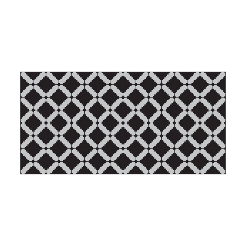 120 x 60 cm PVC Tile in Black/White