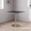 Table de salle à manger carrée en pierre frittée avec base en acier inoxydable-1513401144