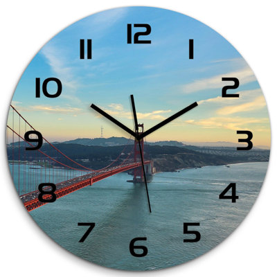 Jovannie Glass Wall Clock