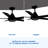 48" Modern Contemporary  Led Ceiling Fan With Remote Control