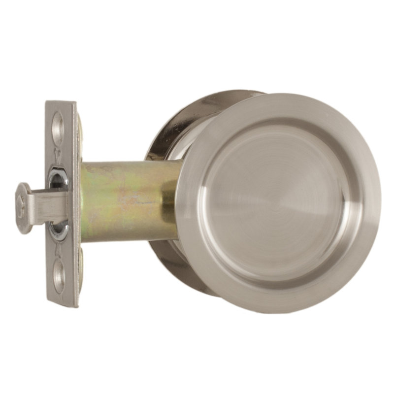 Quincaillerie de porte de poche, Noir mat, H 2,43 po x l 2,43 po x P 0,13 po