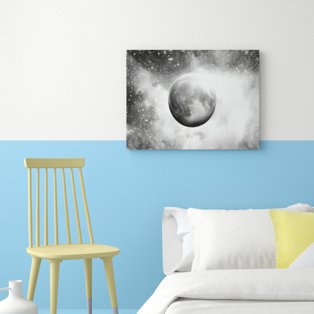 Leinwandbild Unser Mond im Sternenstaub