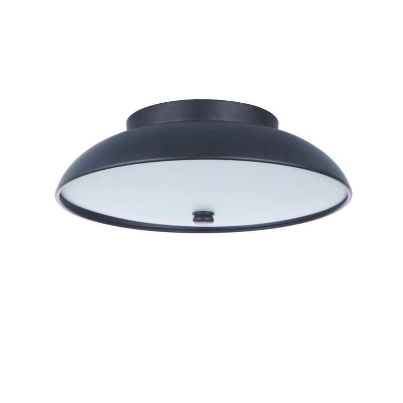 Soul Acrylic LED Flush Mount, 3.5" H x 10.5" W x 10.5" D, Black