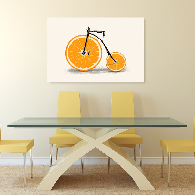 Impression d'art mural orange orange, 32" H x 48" W