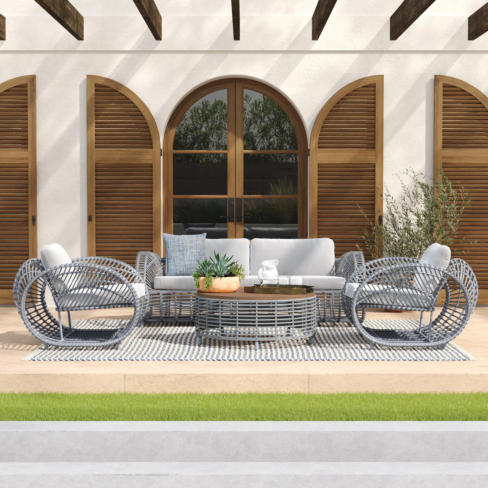 Dochi 5-Person Patio Seating Group