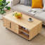 Table basse Spider Web Textu en panneau de fibres à densité moyenne - Art géométrique et design pratique dans les tons, avec des dimensions de 43,3 x 23,6 x 17,8 pouces.