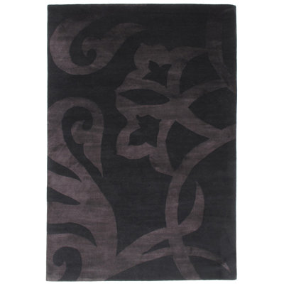 Niagara Iv Hand-Knotted Area Rug in Onyx
