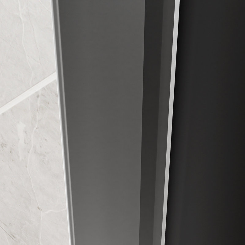 Douche moderne double coulissante en aluminium et verre de sécurité noir