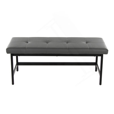 Banc industriel avec siège en similicuir