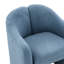 Fauteuil demi-tonneau en polyester touffeté de 28 po Acke-55646880