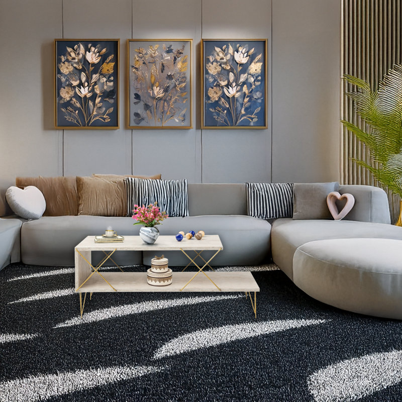Metal Legs Rectangle Elite Coffee Table