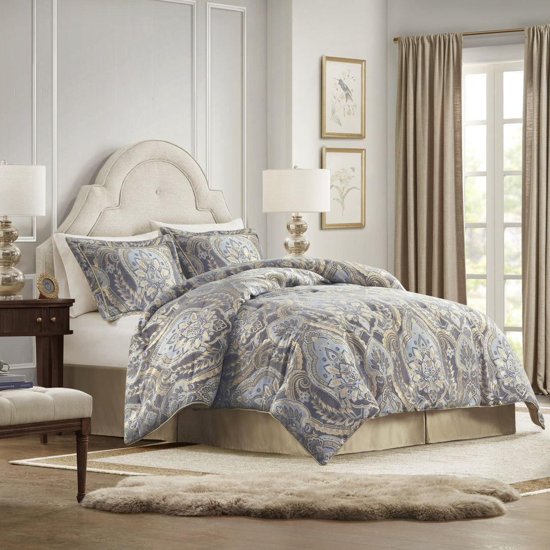 Croscill Julius 4 Piece Chenille Jacquard Comforter Set Croscill 