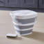 Simplify 10L Collapsible Square Bucket in White/Grey