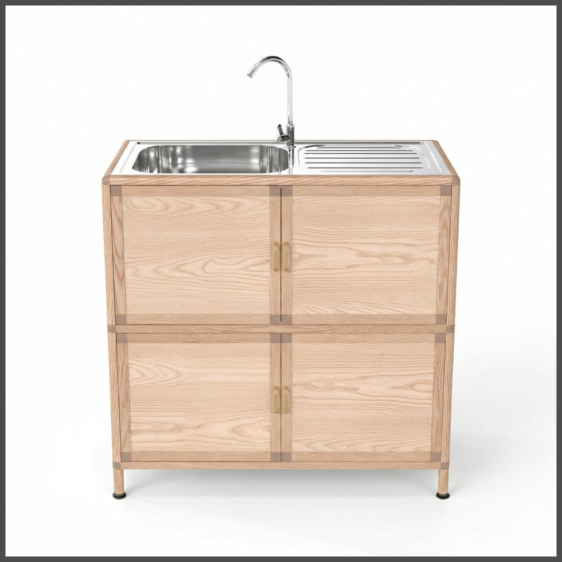 Éviers de cuisine (P 32,68 po x l 16,93 po x H 33,27 po), Naturel