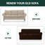 Textured Grid Soft Stretch Separate Box Cushion Sofa Slipcover-195959872-195071922