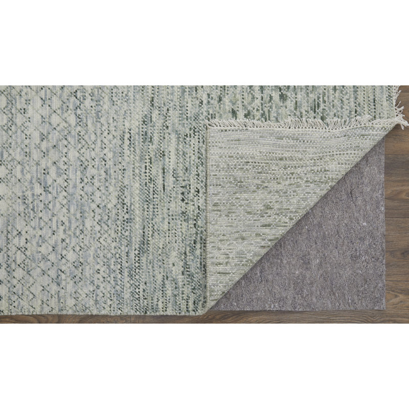 Branson Wool Area Rug in Ivory, Rectangle 5'6" x 8'6"