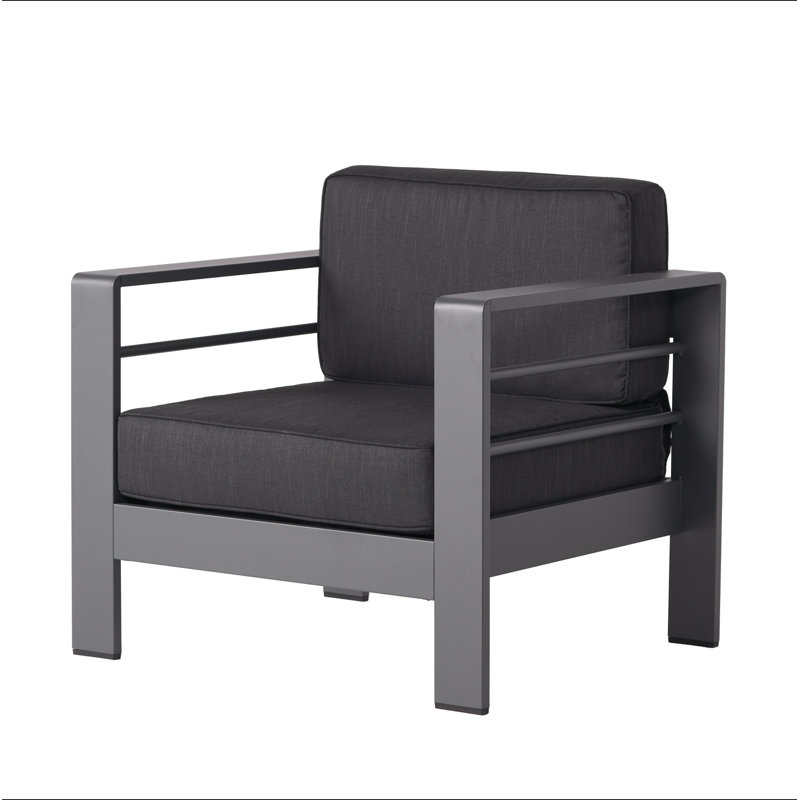 CHAISE CLUB CAPE CORAL MP1, Gris, Noir