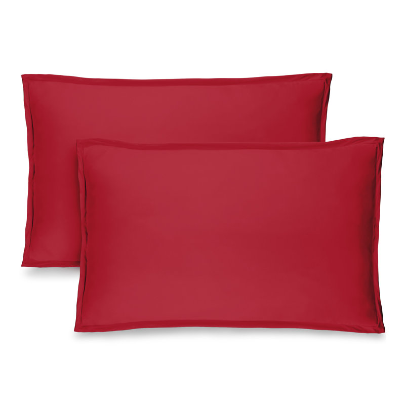 Ultra-Soft Pillow Sham Set, Standard, Red