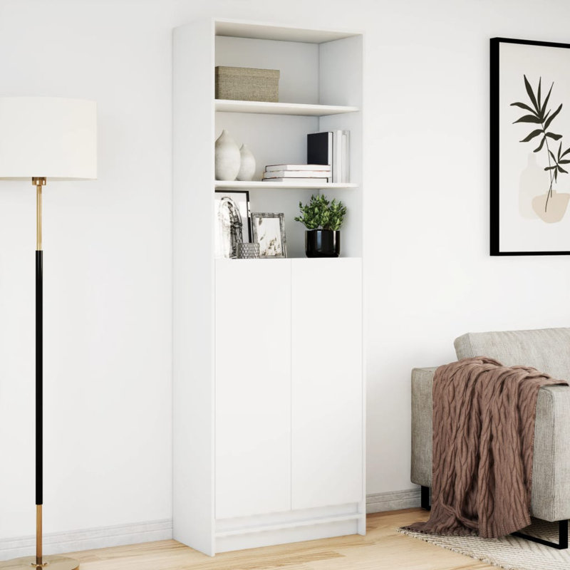 Antons 200cm H x 69cm W Bookcase, White