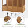 57.9" W x 28.5" D Wooden Greenhouse with Openable Roof and Lockable Door
