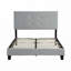 Velvet Upholstered Platform Bed Frame ,Wood Slat Support