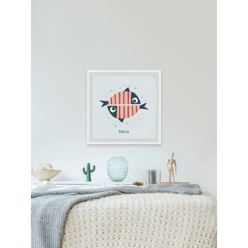 «Poissons», reproduction encadrée, H 24 po x l 24 po