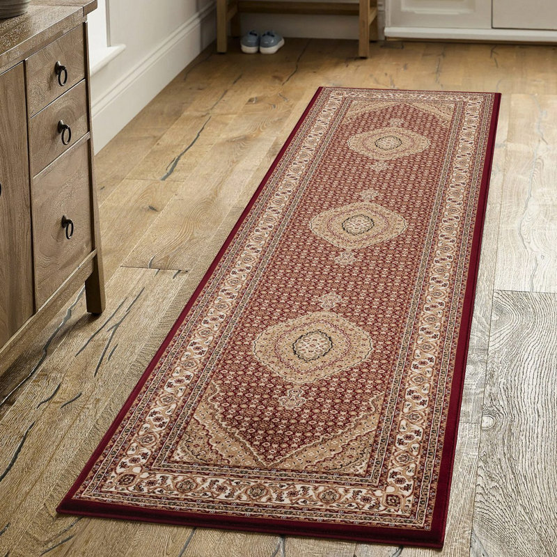 Manchester Area Rug, Red, Runner 2'7" x 9'10"