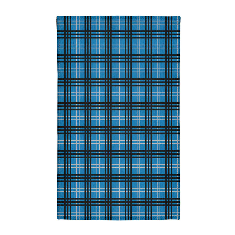 Tapis à carreaux bleu, Rectangle 2 pi x 3 pi
