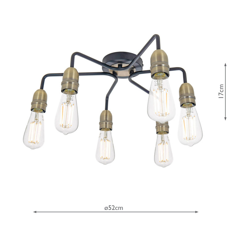 Loiselle Semi Flush Mount