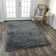Tapis noir touffeté à la main Wensess
