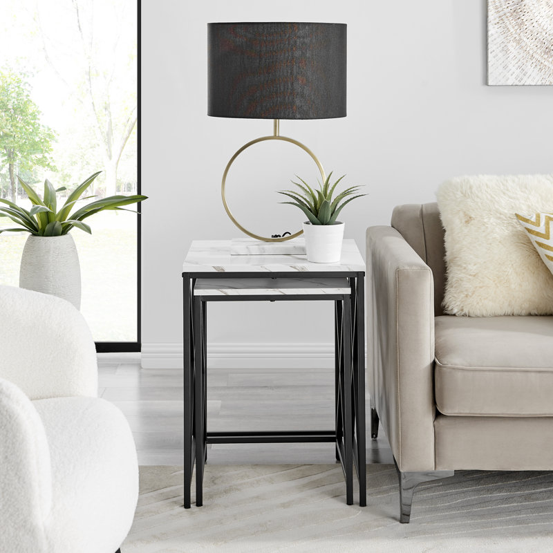 Millry Nesting Tables, White