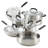 KitchenAid® Brushed Stainless Steel Cookware Pots and Pans Set, 10 Piece