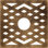 22"OD x 5 3/4"ID x 3/4"P Chevron Architectural Grade PVC Pierced Ceiling Medallion, Antiqued Bronze