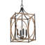 Lustre géométrique 4 lumières façon bougie