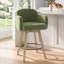 Tabourets de bar pivotants en chenille avec accoudoirs-2048631171