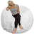 Bean Bag Chair: Giant 5' Shredded Memory Foam Filled Furniture Bean Bag with Removable and Machine Washable Cover - Big Bean Bag Sofa Lounger with Soft Micro Fiber Cover - Multiple Colors and Fabrics-1024570661