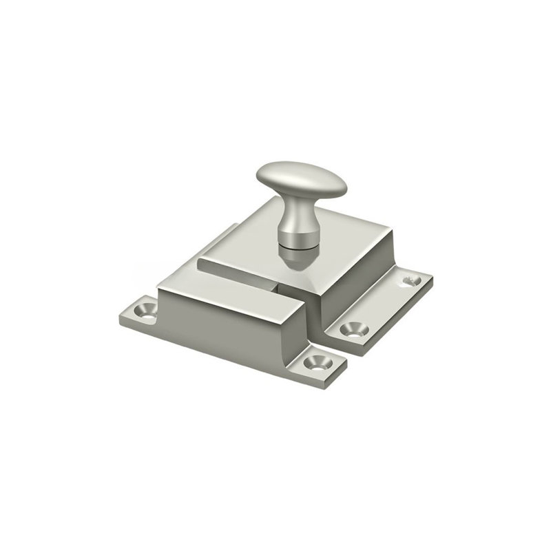 Verrou Deltana CL1580U14; 1-3 / 5 po x 2-3 / 10 po; Finition nickel brillant, Nickel poli, H 2,375 po x l 1,5625 po