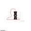 Applique murale en acier Mad Hatter