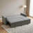 Grey Upholstered Sleeper Sofa Bed