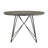 Nabu Ash Round Solid Wood Top with Iron Base Dining Table