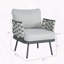 Coussin hydrofuge en acier pour fauteuil club