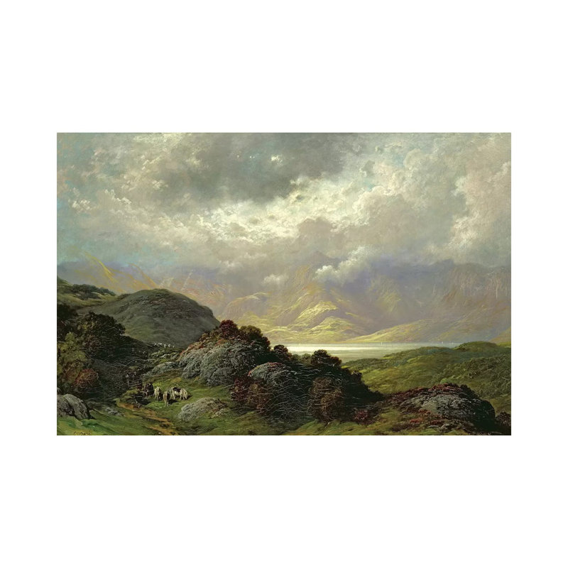 Scottish Landscape by Gustave Dore - Gallery-Wrapped Canvas Giclée on Canvas, Wrapped Canvas, 20.32 cm H x 30.48 cm W