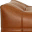 Repose-pieds en cuir Casa, Sienne antique
